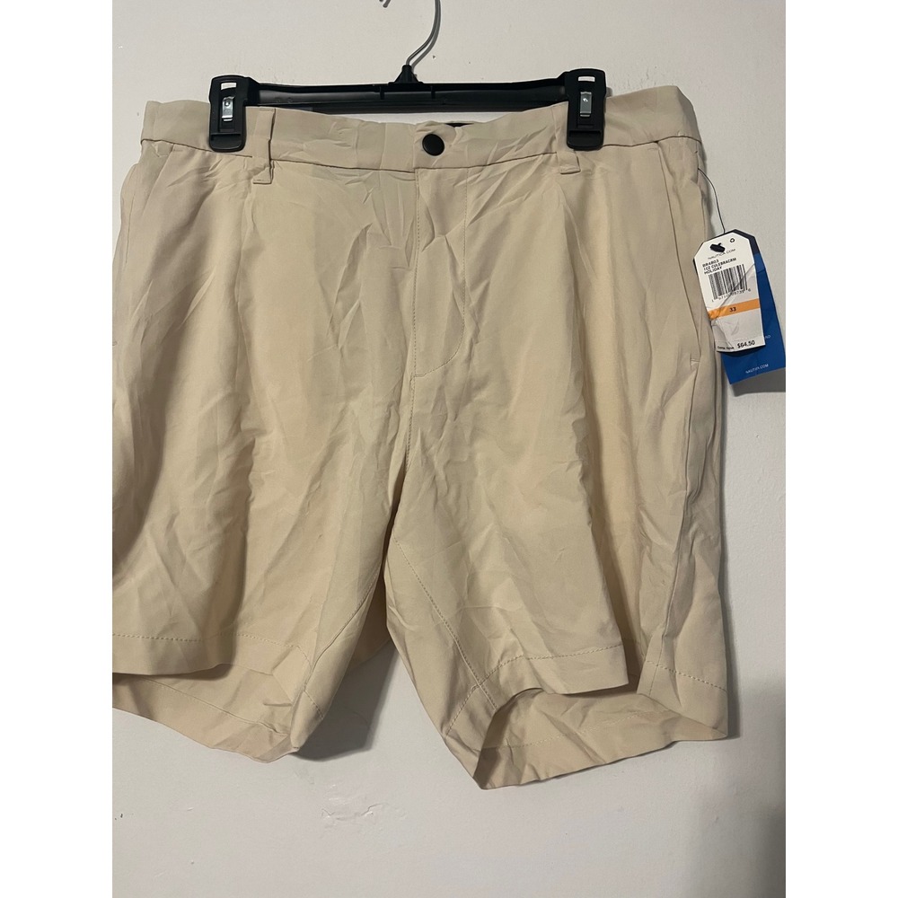 Nautica Mens Slim Fit Deck Shorts 33 Culebra Cream Beige BR4803 NWT